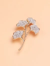 Factory direct sales, popular in foreign trade, high-end new brooches paired with mother water diamonds, luxurious and high-end European and American crystal pins, pearl coats, corsages, mom gifts Specification image